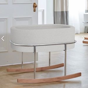 Rockwell Bassinet - grey (light pewter) soft pad/cushion inside for fitted sheet